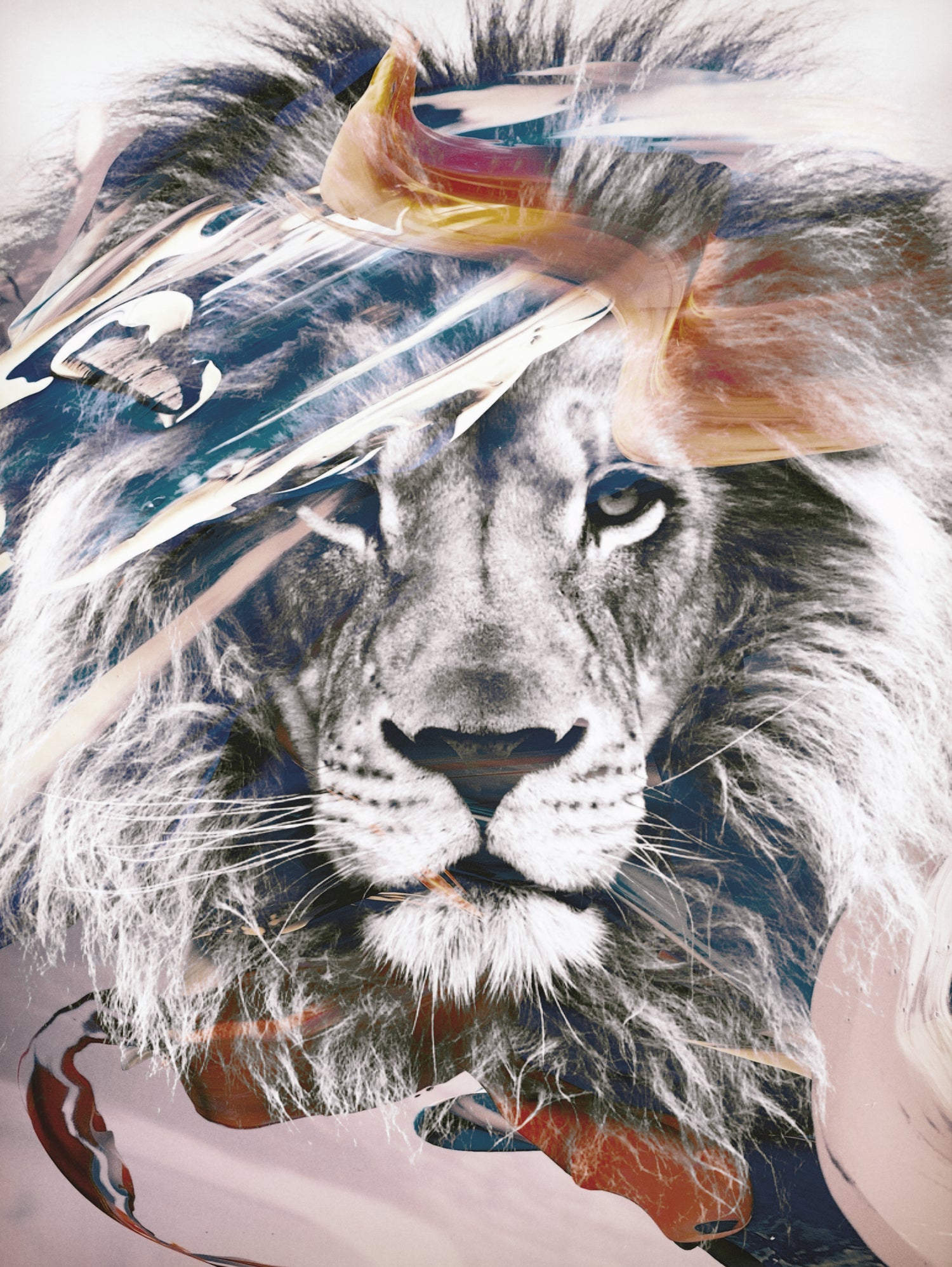 LION 6 by dada22 . on GIANT ART - white digital painting