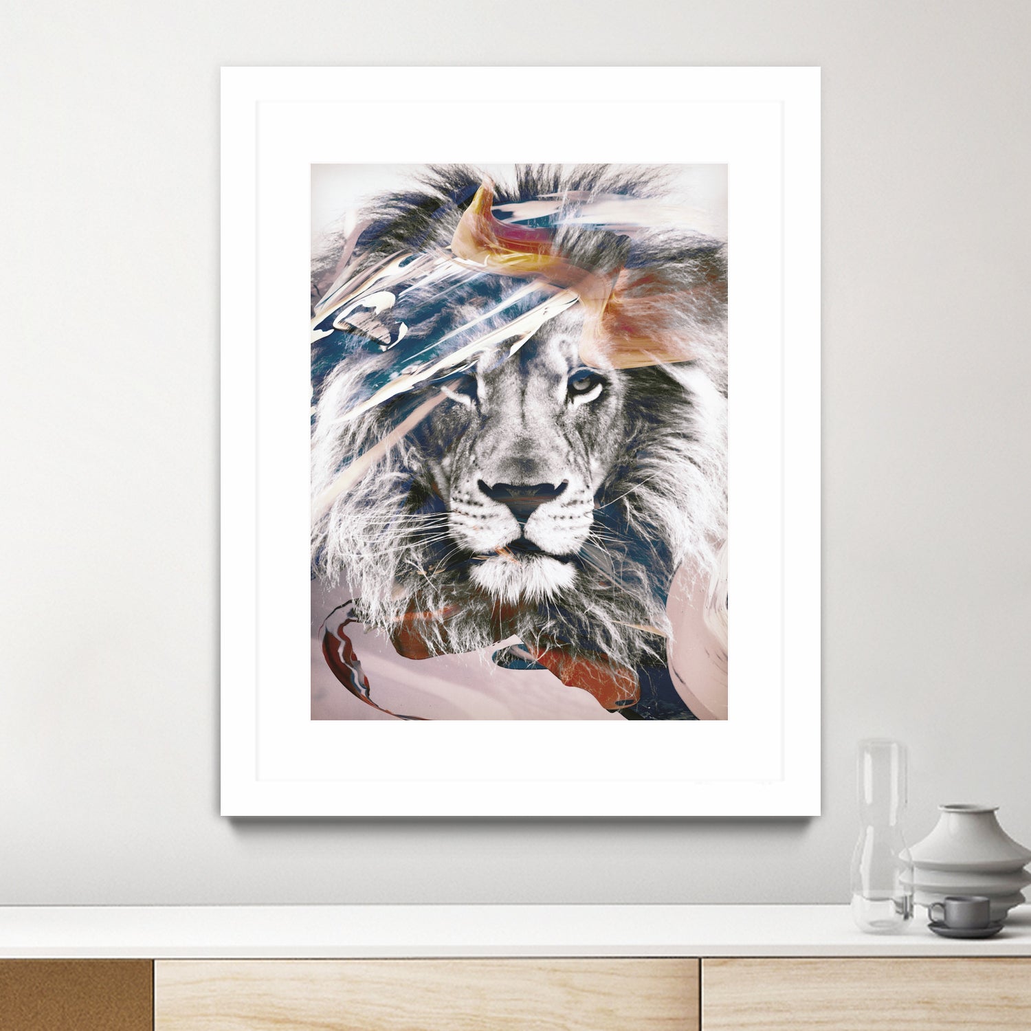 LION 6 by dada22 . on GIANT ART - white digital painting