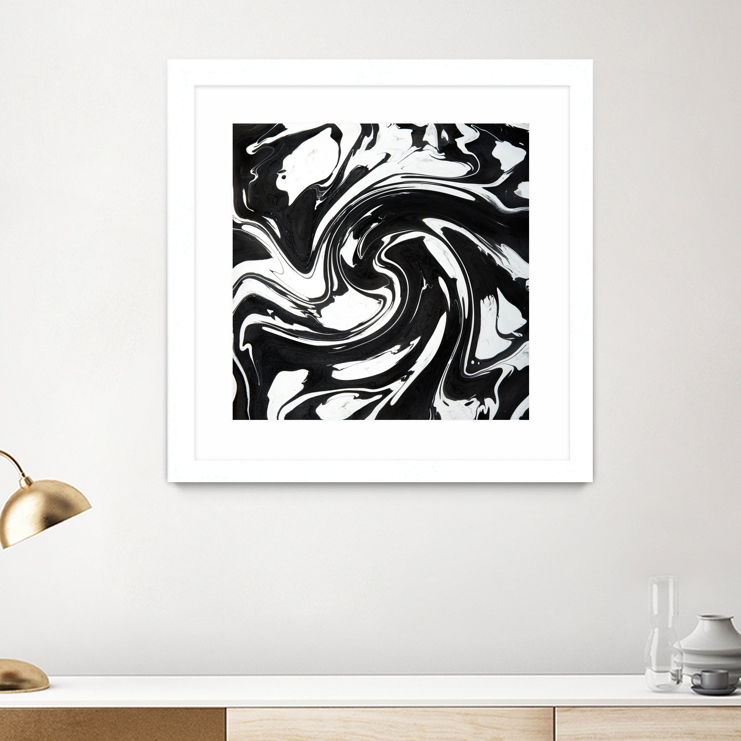 Marble III by Tania Amrein on GIANT ART - black digital drawing