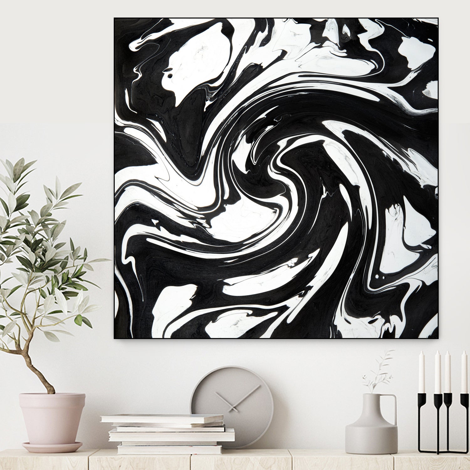 Marble III by Tania Amrein on GIANT ART - black digital drawing