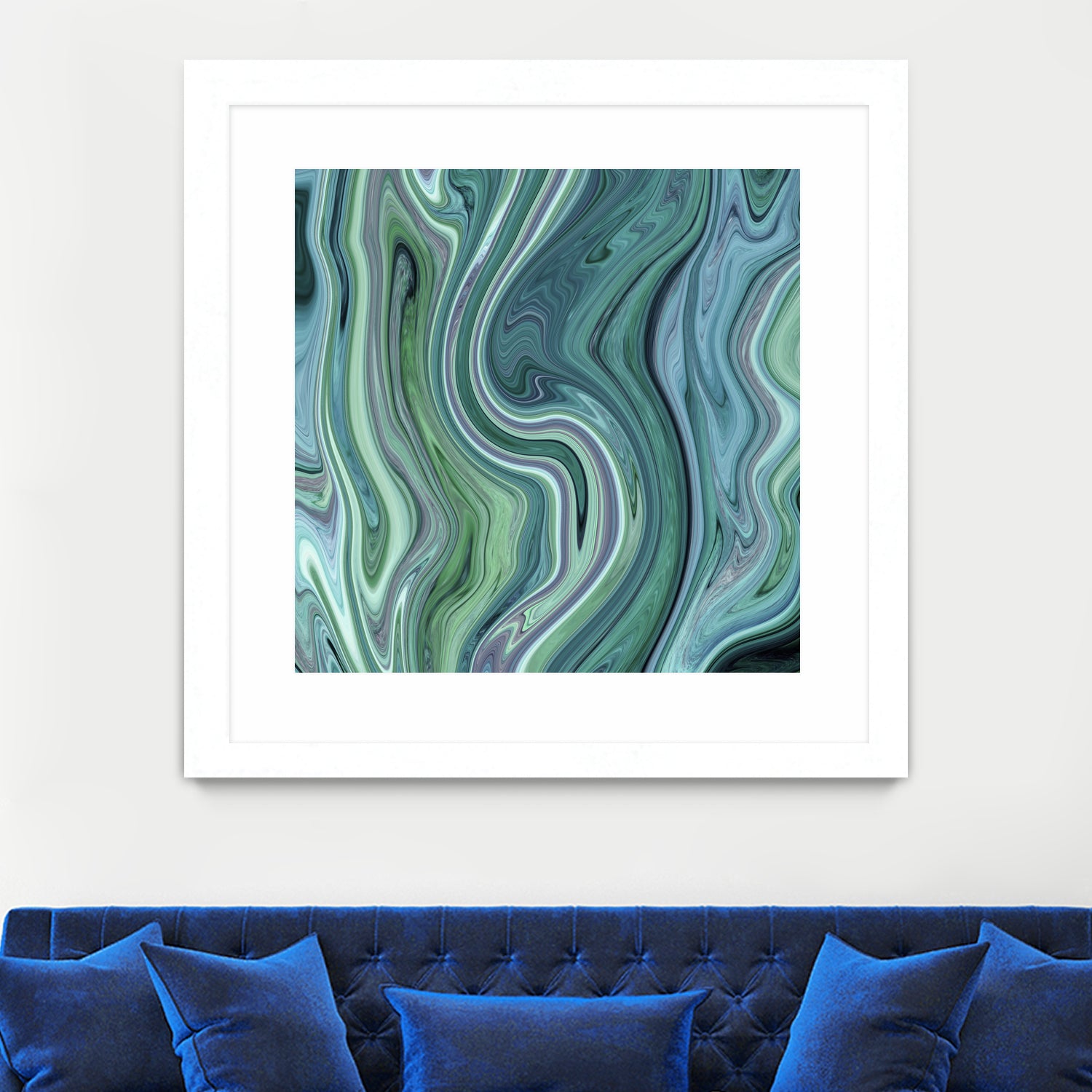 Green marble I by Tania Amrein on GIANT ART - green digital drawing