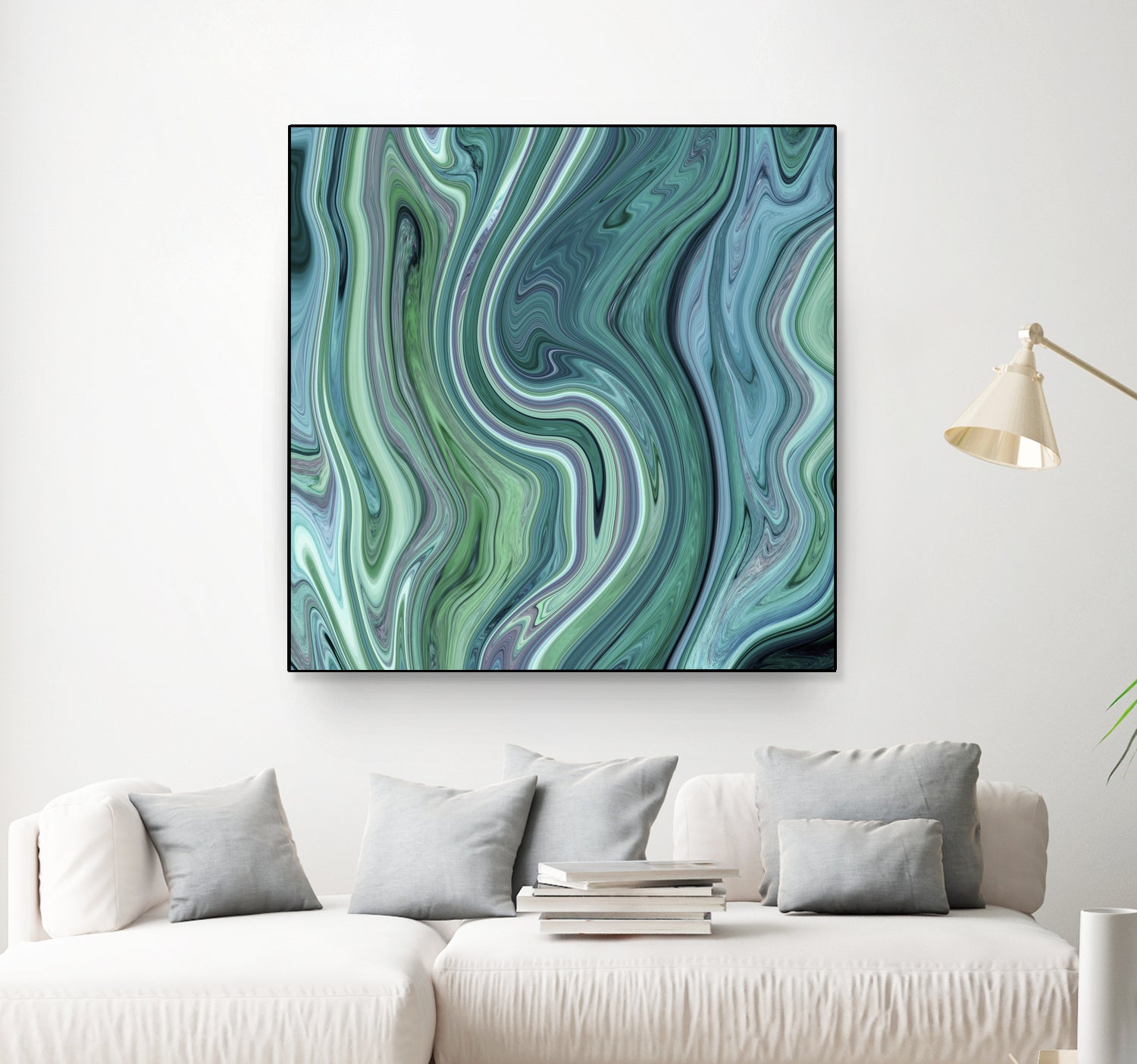 Green marble I by Tania Amrein on GIANT ART - green digital drawing