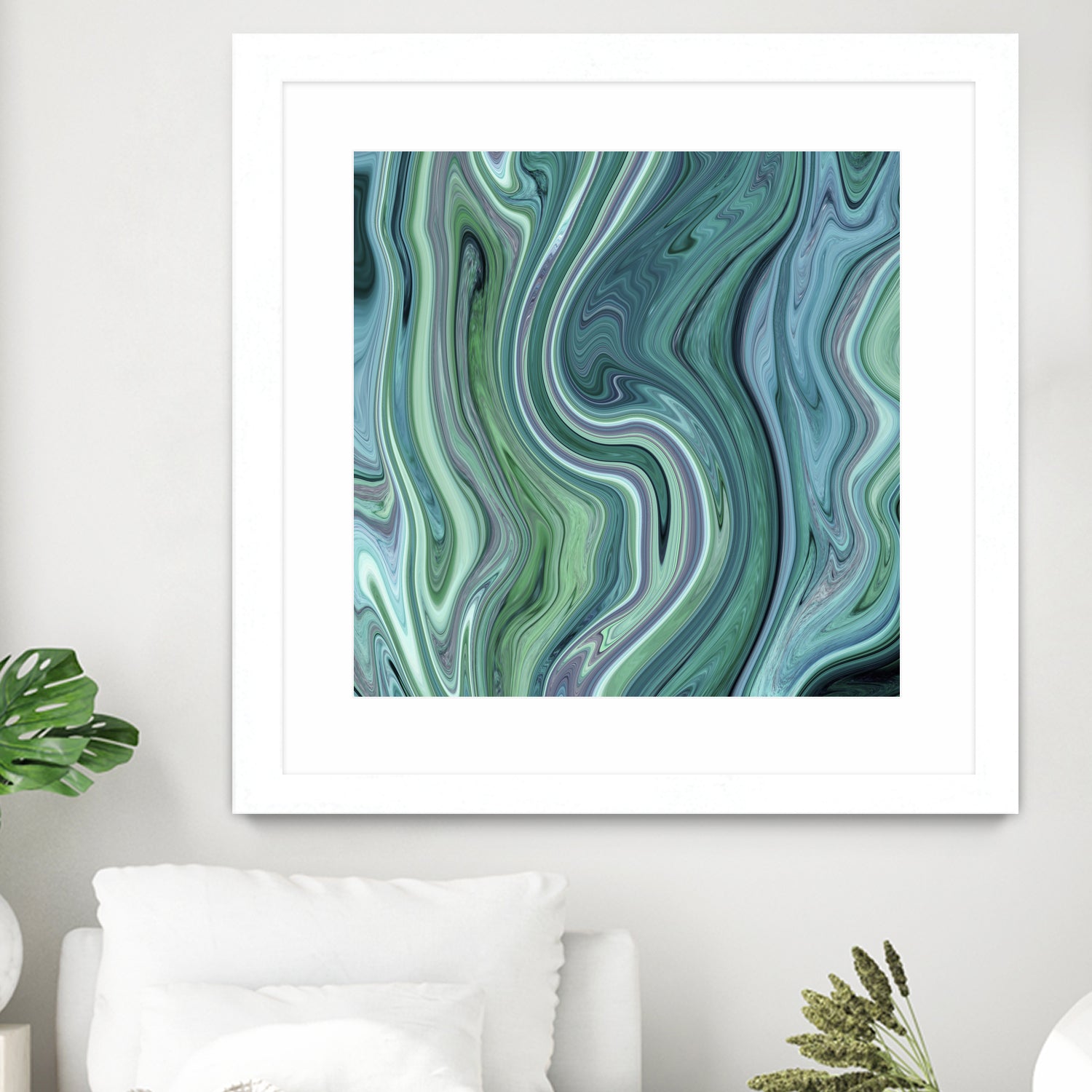 Green marble I by Tania Amrein on GIANT ART - green digital drawing