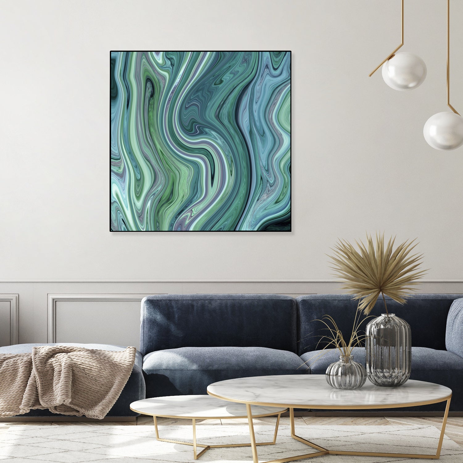 Green marble I by Tania Amrein on GIANT ART - green digital drawing