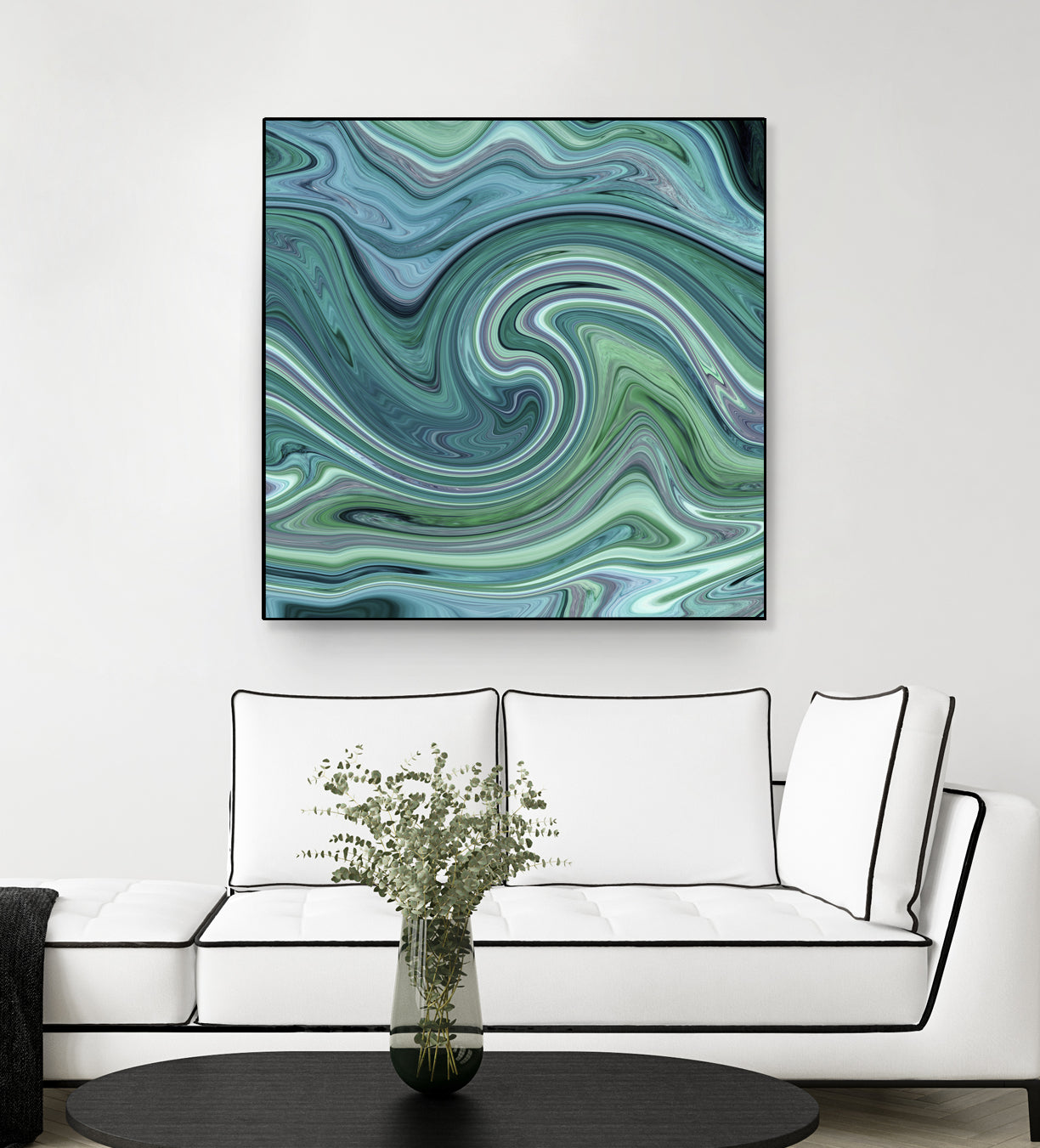 Green marble II by Tania Amrein on GIANT ART - green digital drawing