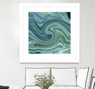 Green marble II by Tania Amrein on GIANT ART - green digital drawing