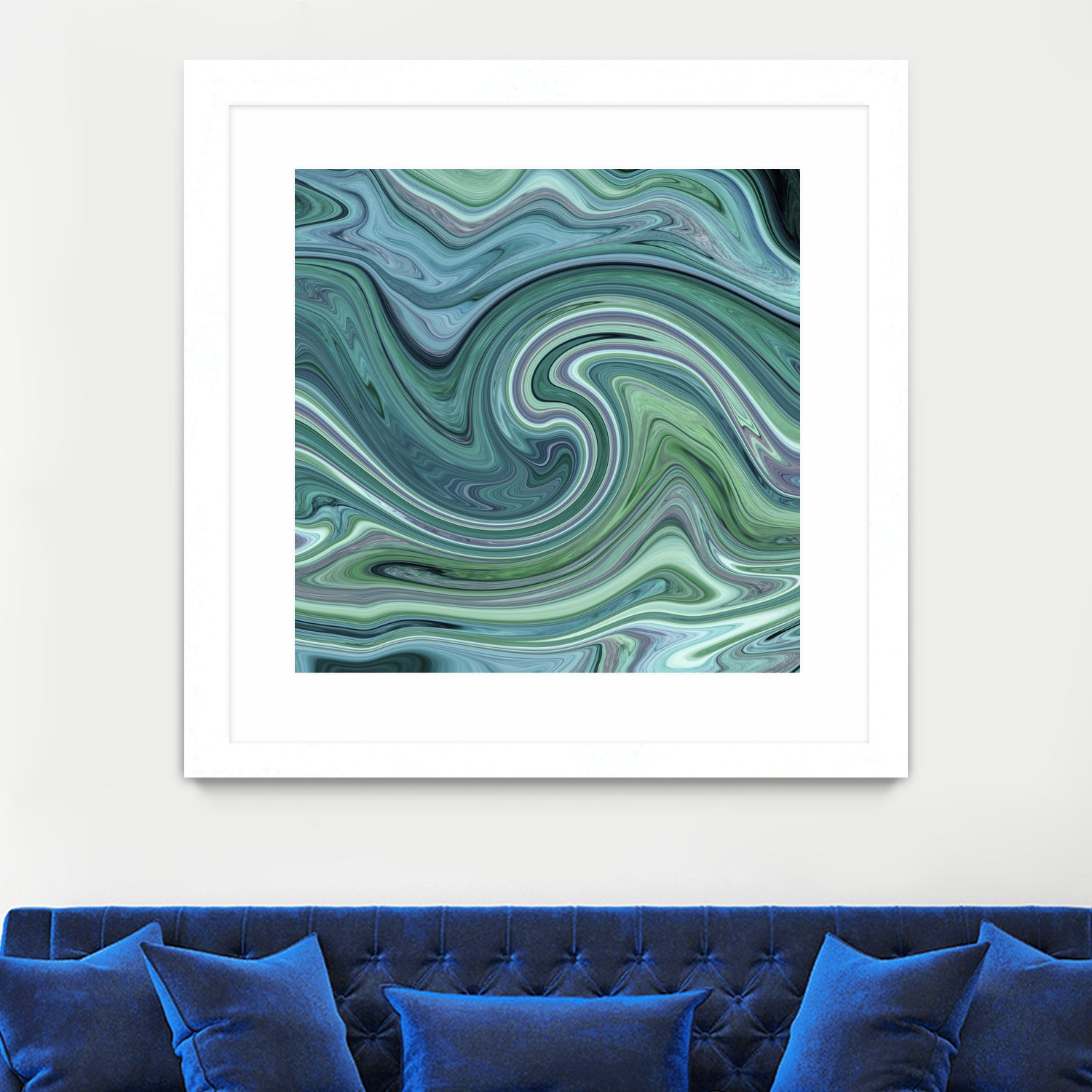 Green marble II by Tania Amrein on GIANT ART - green digital drawing