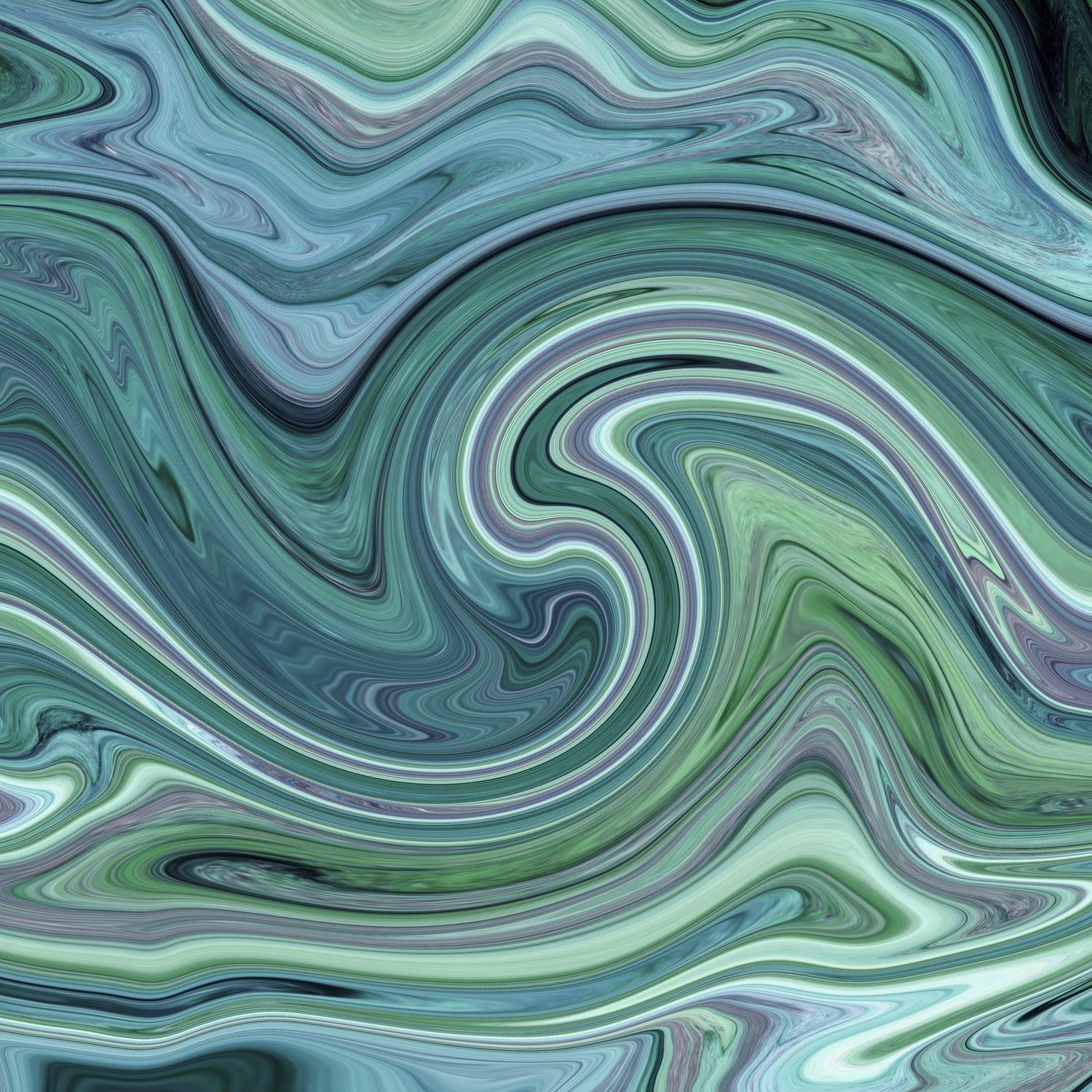 Green marble II by Tania Amrein on GIANT ART - green digital drawing