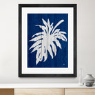 Blue Nature Dark Blue Palm5 by Catia Keck on GIANT ART - blue photo manipulation