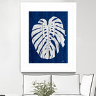 Blue Nature Dark Blue Palm2 by Catia Keck on GIANT ART - blue mixed media