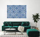 Moroccan LaceBlue by Catia Keck on GIANT ART - blue mixed media