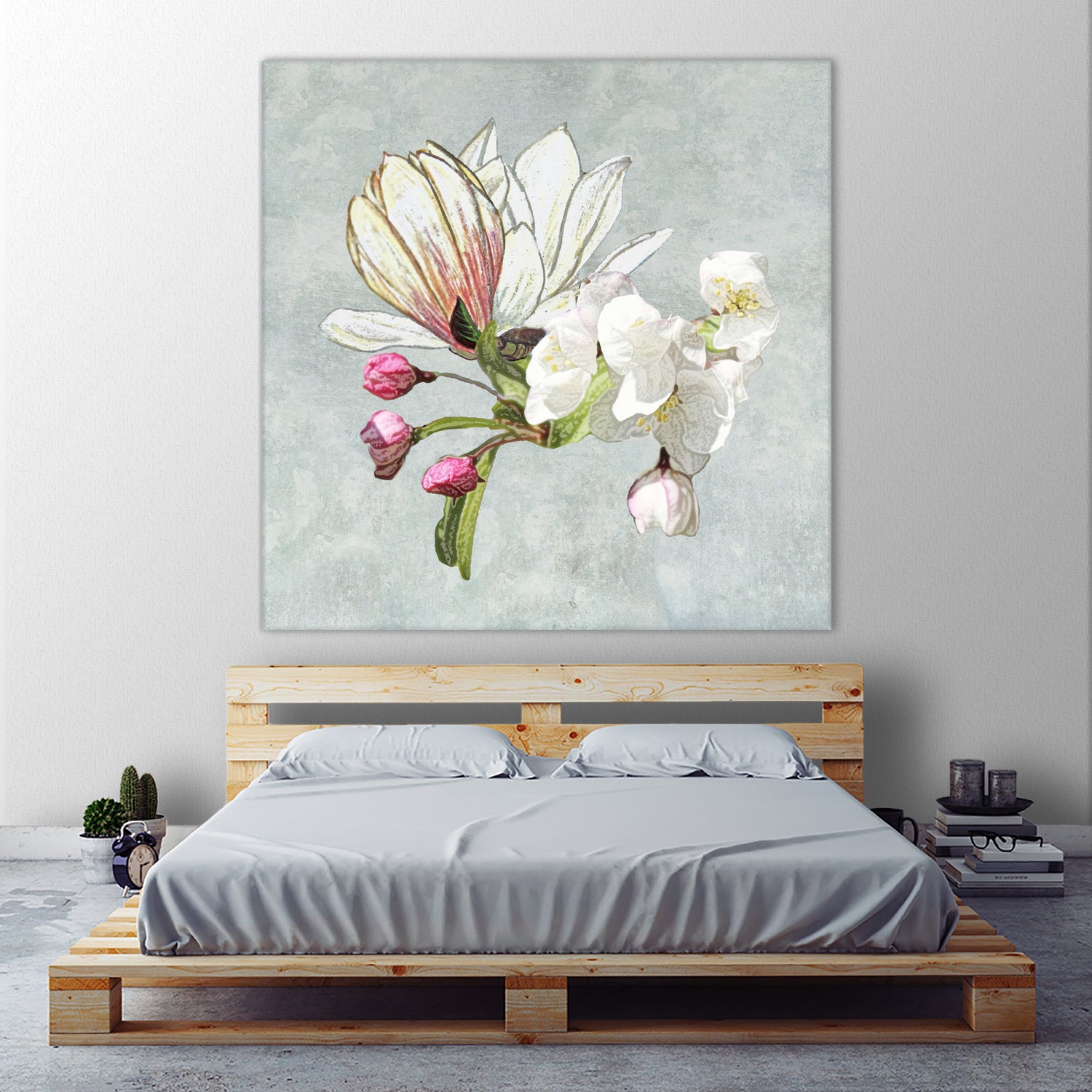 Magic in the air - blossoming by anne corr on GIANT ART - gray digital painting