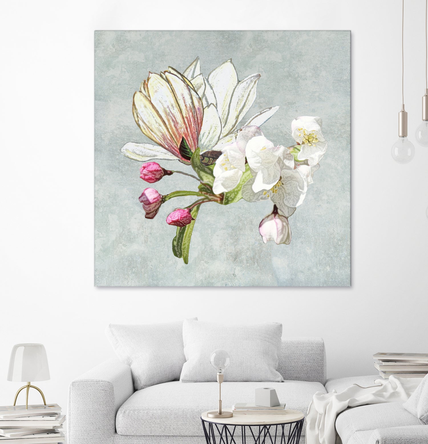 Magic in the air - blossoming by anne corr on GIANT ART - gray digital painting