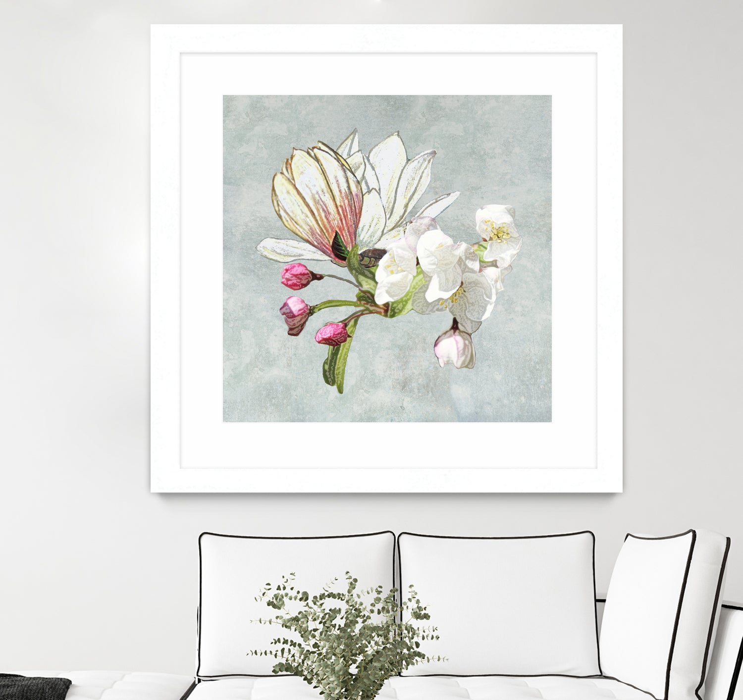 Magic in the air - blossoming by anne corr on GIANT ART - gray digital painting