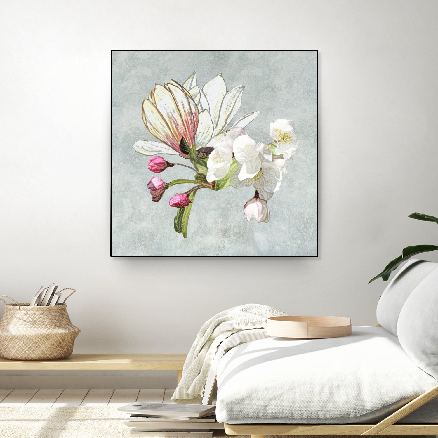 Magic in the air - blossoming by anne corr on GIANT ART - gray digital painting