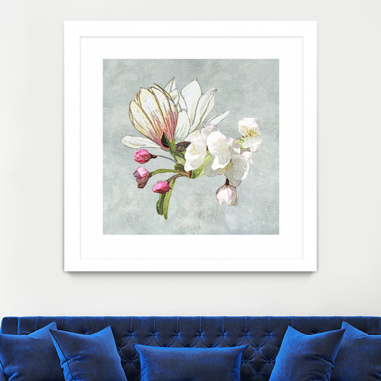 Magic in the air - blossoming by anne corr on GIANT ART - gray digital painting