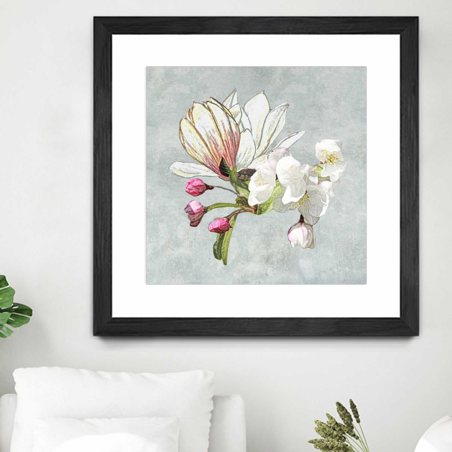 Magic in the air - blossoming by anne corr on GIANT ART - gray digital painting