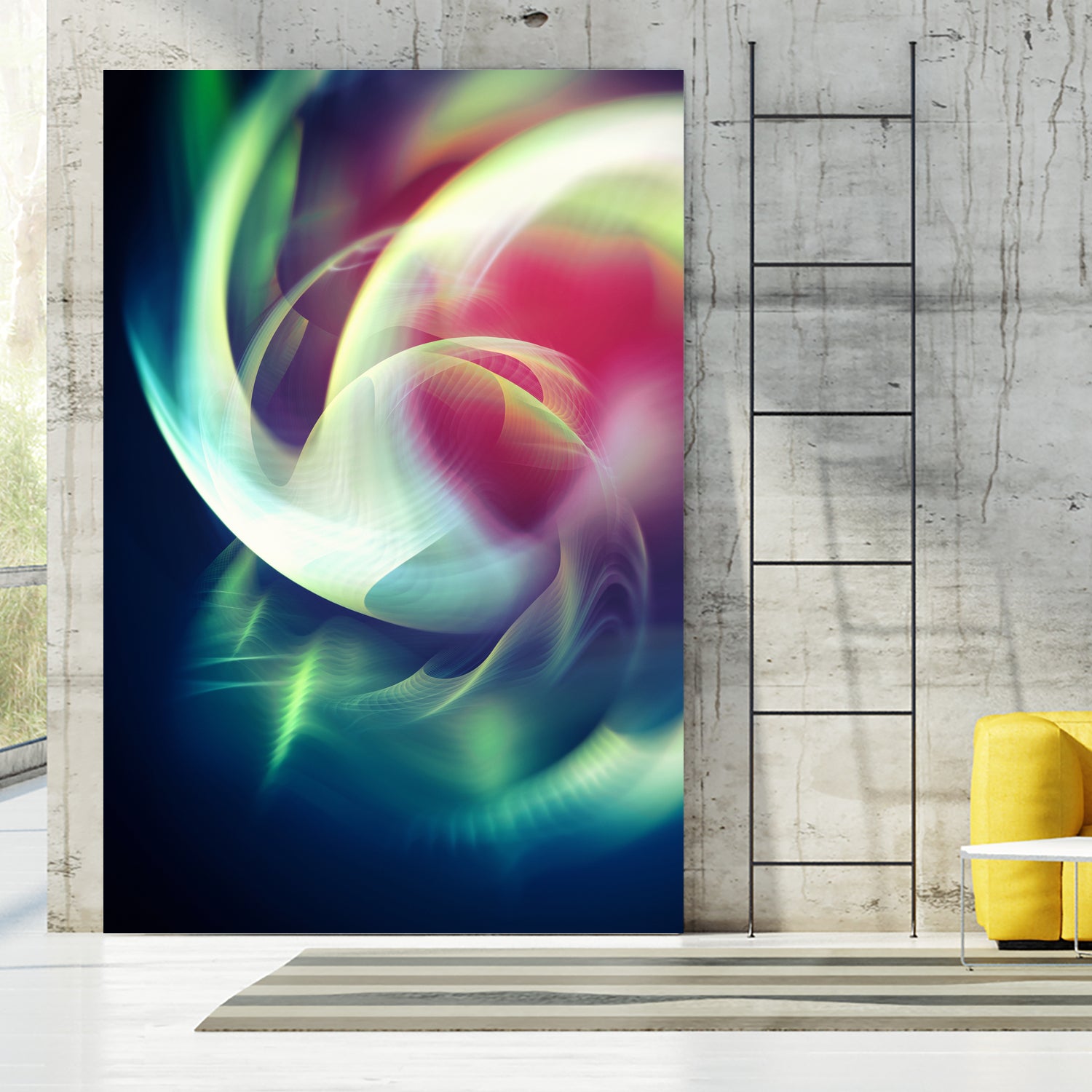 Abstract Art XIII by Tenyo Marchev on GIANT ART - green 3d art