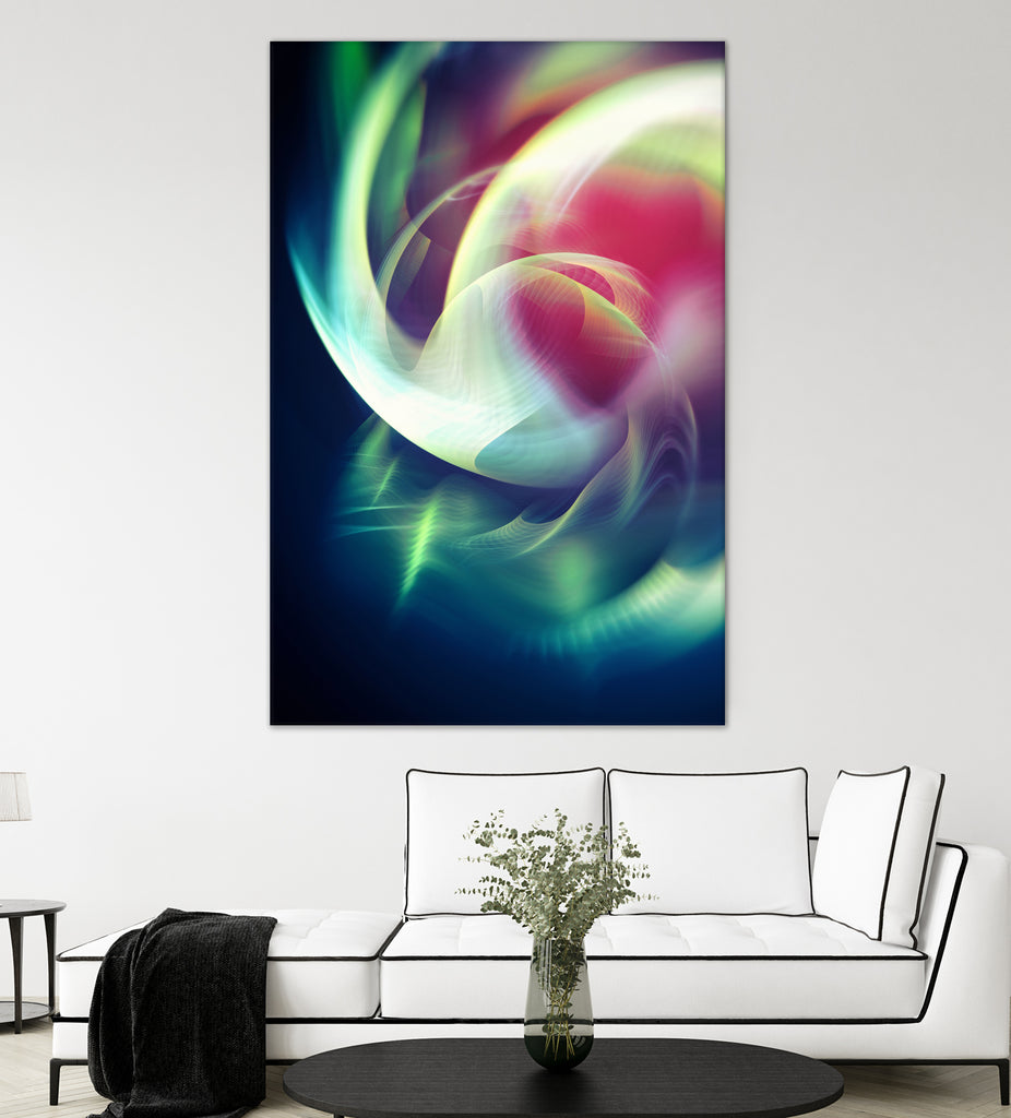 Abstract Art XIII by Tenyo Marchev on GIANT ART - green 3d art