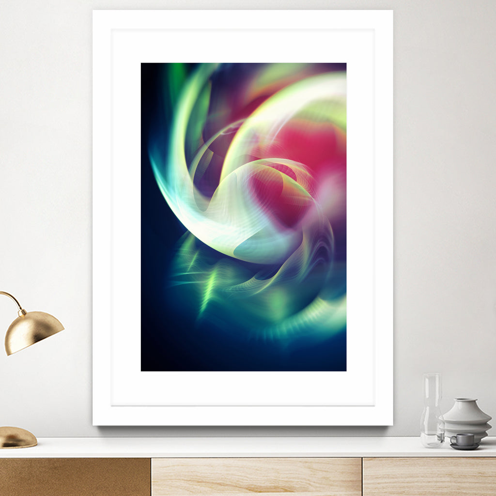 Abstract Art XIII by Tenyo Marchev on GIANT ART - green 3d art