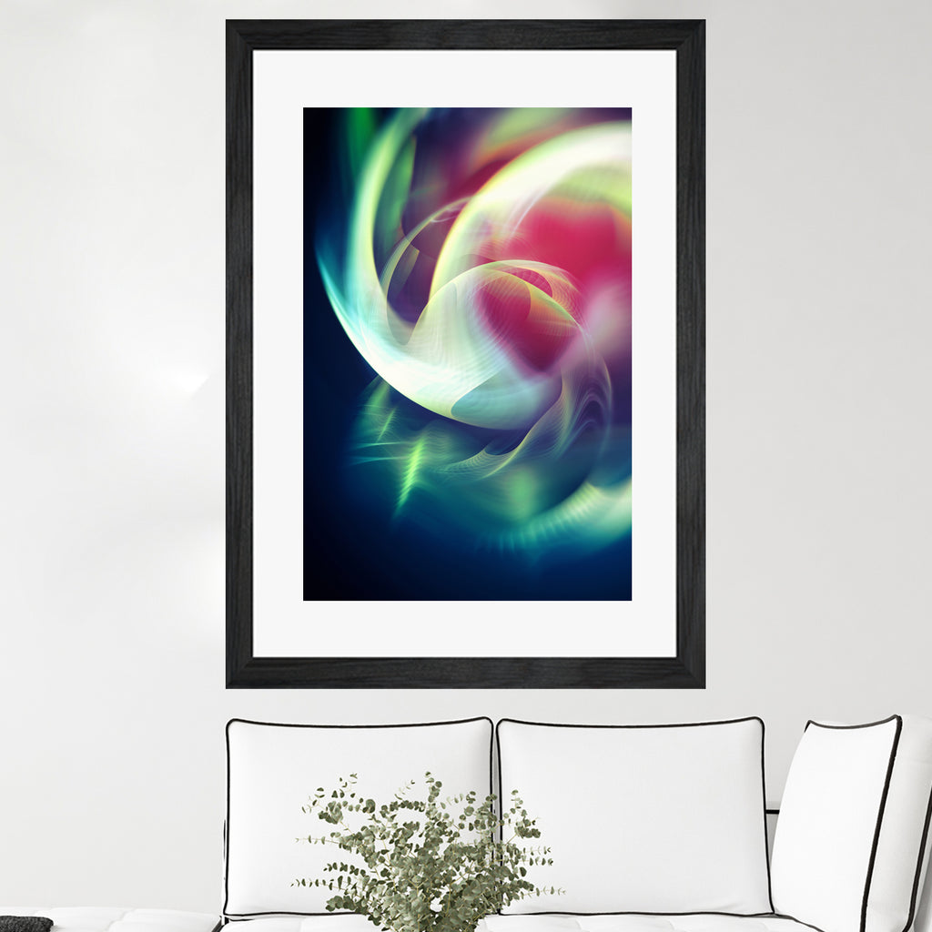 Abstract Art XIII by Tenyo Marchev on GIANT ART - green 3d art