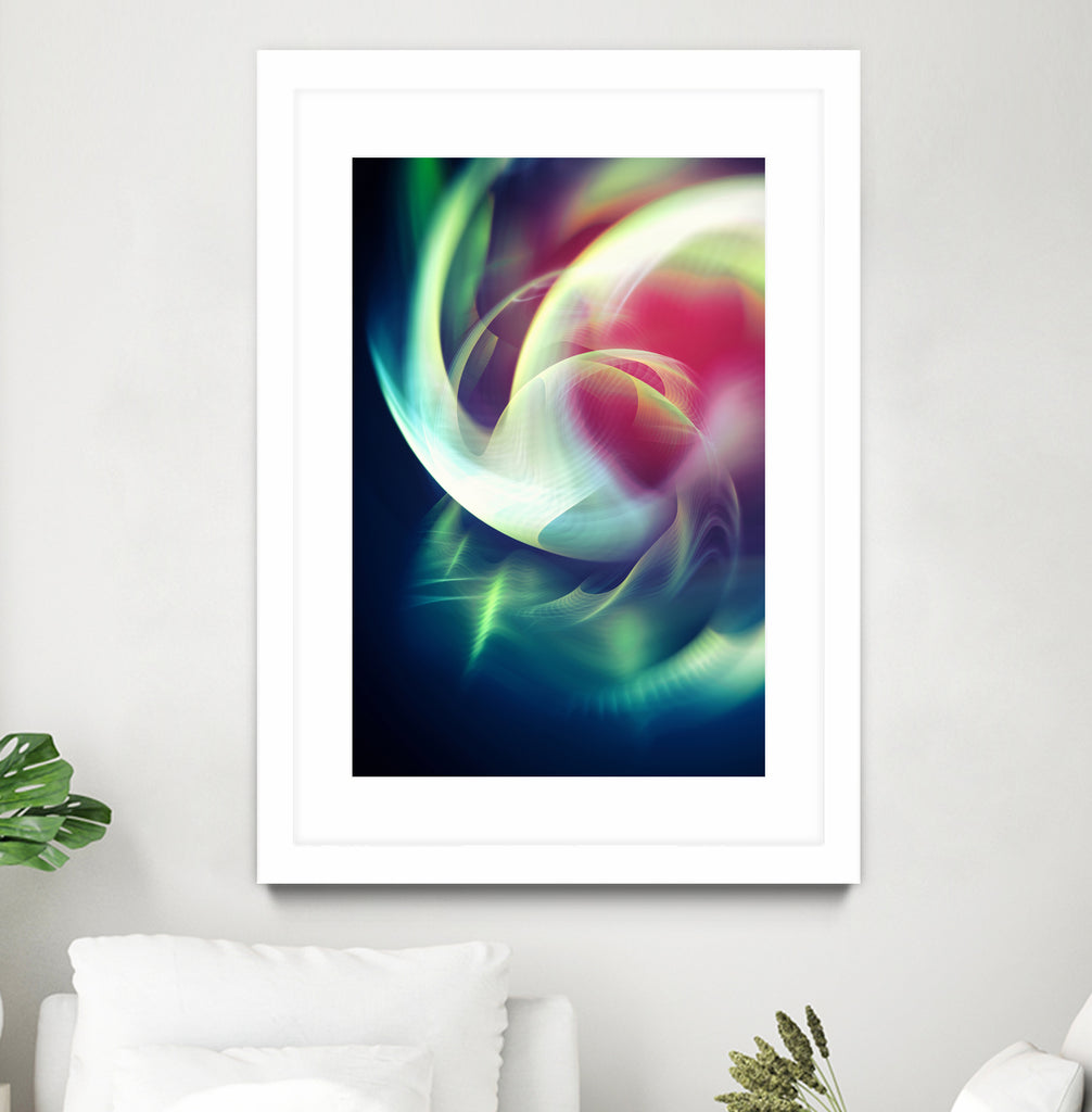 Abstract Art XIII by Tenyo Marchev on GIANT ART - green 3d art