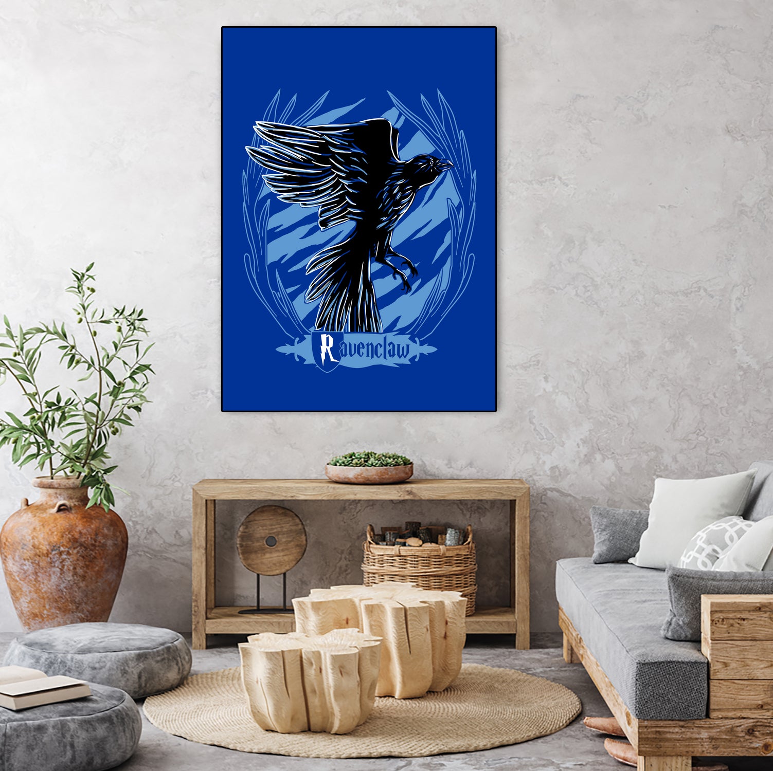 Ravenclaw by Samuel Rodrigues on GIANT ART - blue vector illustration