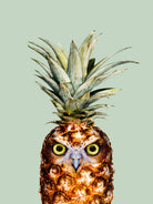 PINEAPPLE OWL by Jonas Loose on GIANT ART - green photo manipulation