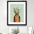 PINEAPPLE OWL by Jonas Loose on GIANT ART - green photo manipulation