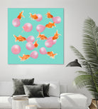 BUBBLEGUM GOLDFISH by Jonas Loose on GIANT ART - pink digital painting