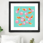 BUBBLEGUM GOLDFISH by Jonas Loose on GIANT ART - pink digital painting