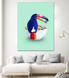 CEREAL TOUCAN by Jonas Loose on GIANT ART - green 3d art