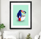 CEREAL TOUCAN by Jonas Loose on GIANT ART - green 3d art