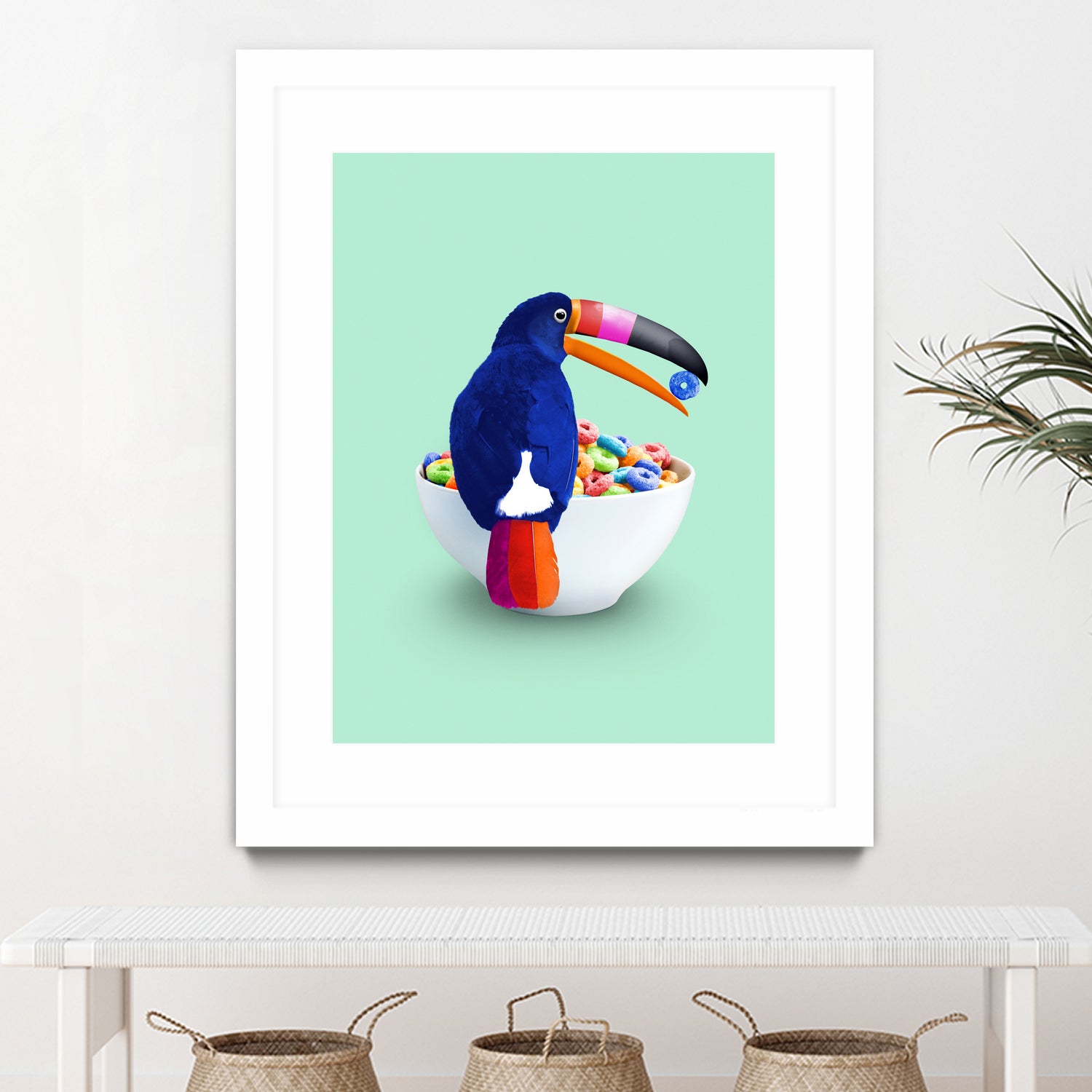 CEREAL TOUCAN by Jonas Loose on GIANT ART - green 3d art