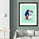 CEREAL TOUCAN by Jonas Loose on GIANT ART - green 3d art