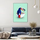 CEREAL TOUCAN by Jonas Loose on GIANT ART - green 3d art