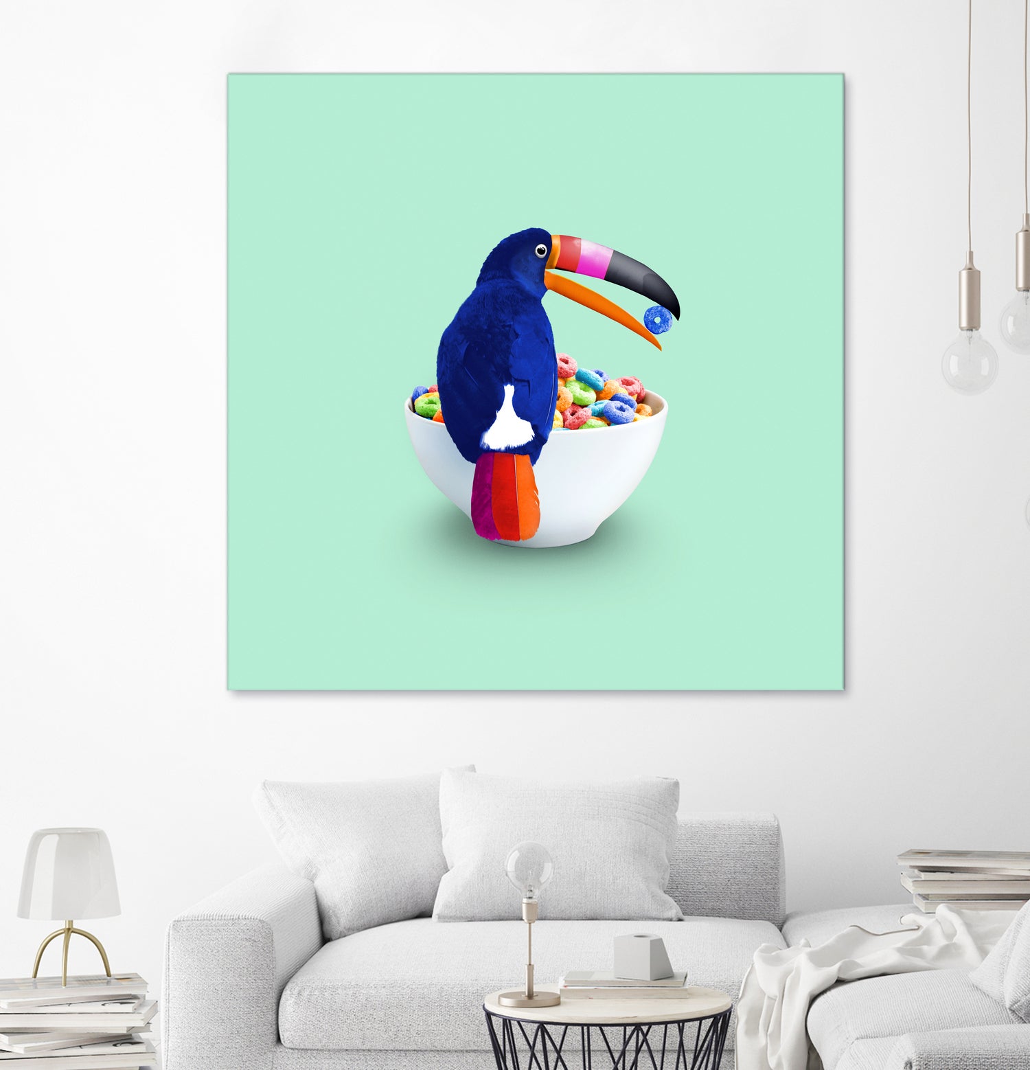 CEREAL TOUCAN by Jonas Loose on GIANT ART - green 3d art