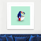 CEREAL TOUCAN by Jonas Loose on GIANT ART - green 3d art