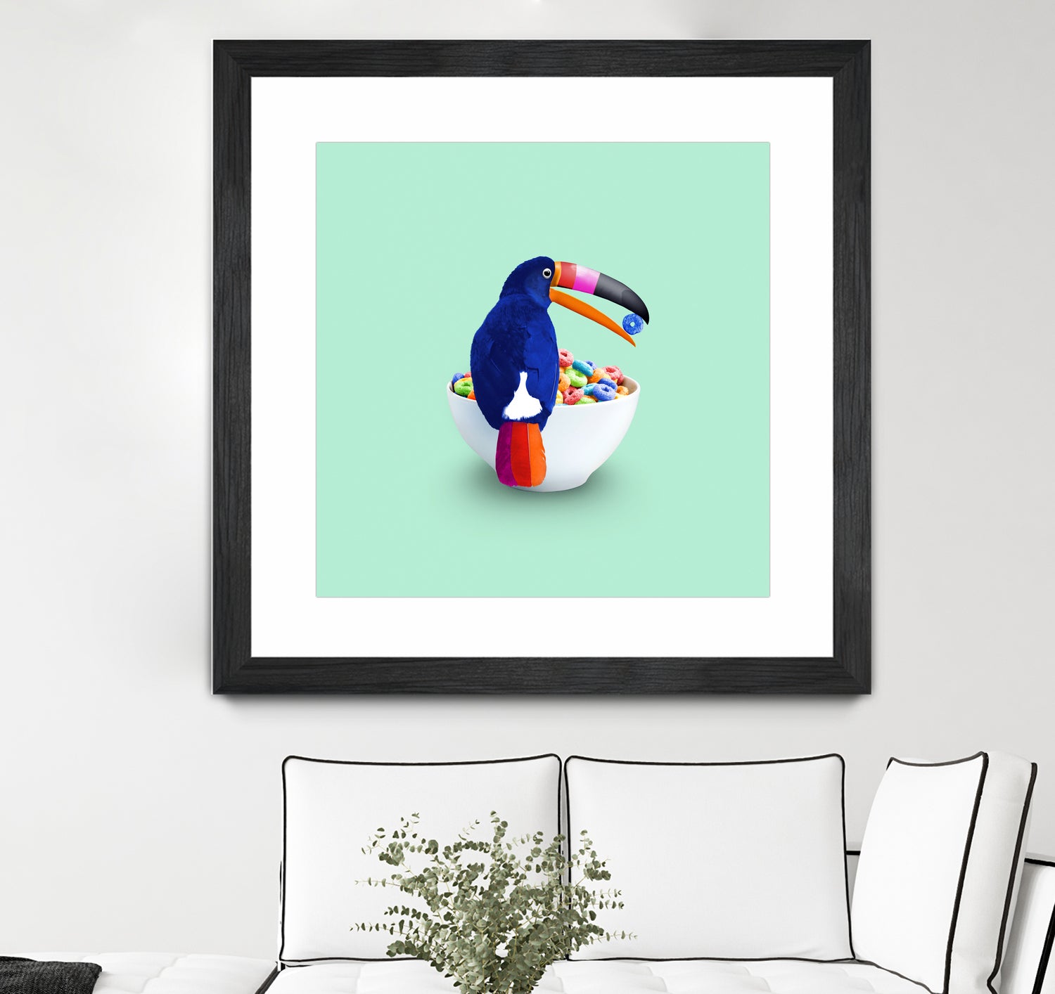 CEREAL TOUCAN by Jonas Loose on GIANT ART - green 3d art