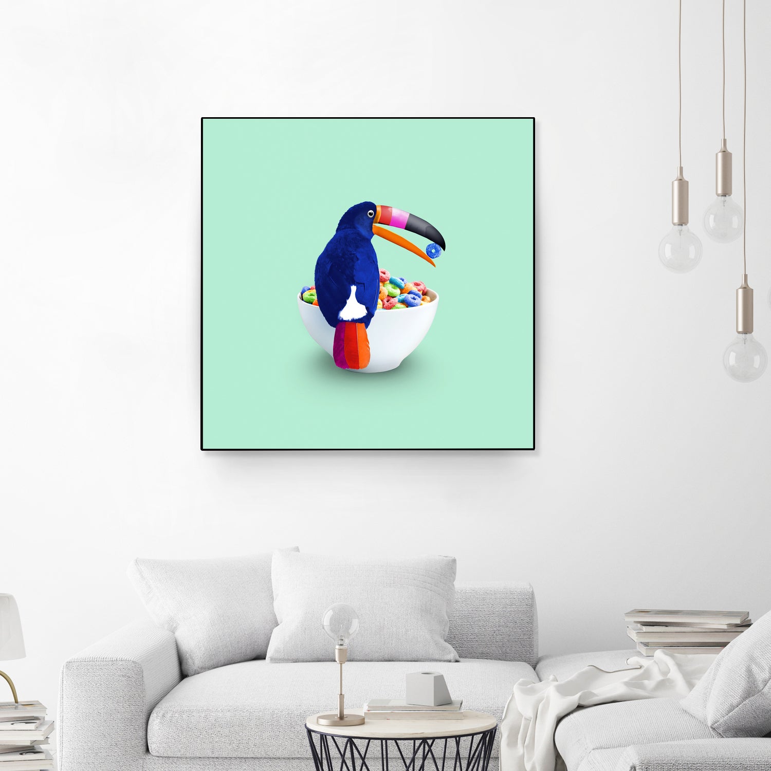 CEREAL TOUCAN by Jonas Loose on GIANT ART - green 3d art