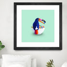 CEREAL TOUCAN by Jonas Loose on GIANT ART - green 3d art