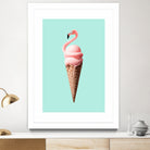 FLAMINGO CONE by Jonas Loose on GIANT ART - pink photo manipulation