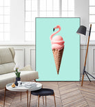 FLAMINGO CONE by Jonas Loose on GIANT ART - pink photo manipulation