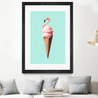 FLAMINGO CONE by Jonas Loose on GIANT ART - pink photo manipulation