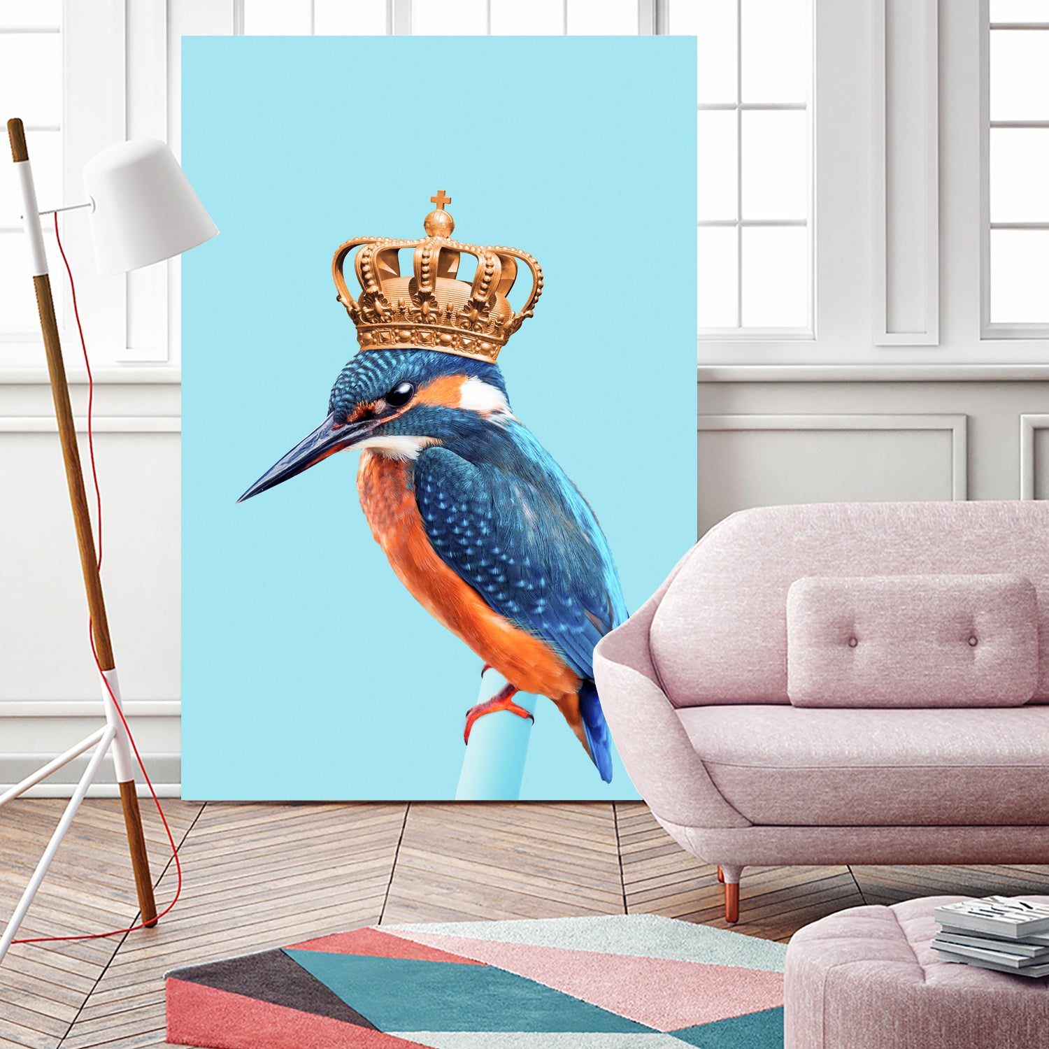 KINGFISHER by Jonas Loose on GIANT ART - blue photo manipulation