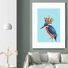 KINGFISHER by Jonas Loose on GIANT ART - blue photo manipulation