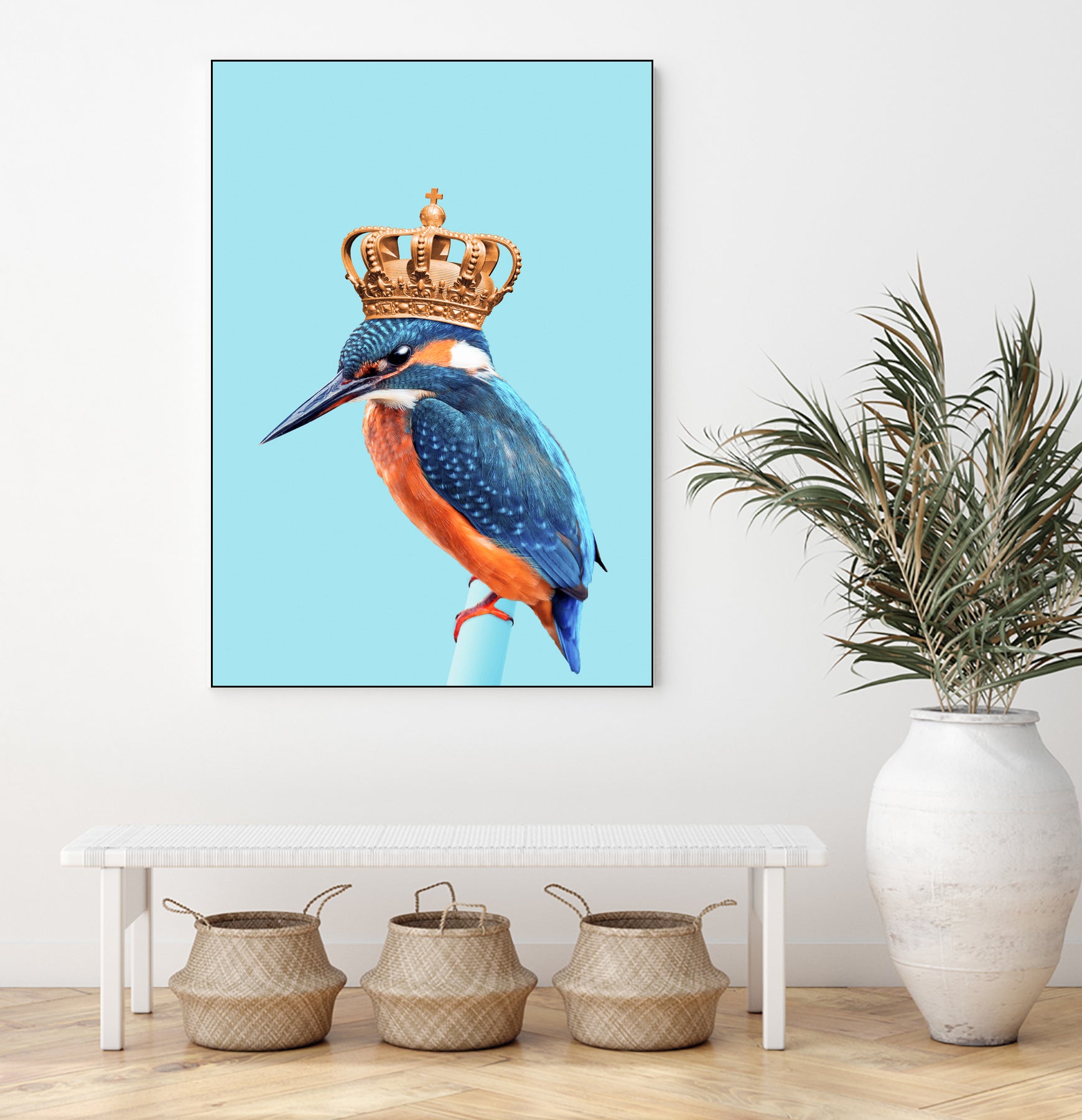 KINGFISHER by Jonas Loose on GIANT ART - blue photo manipulation