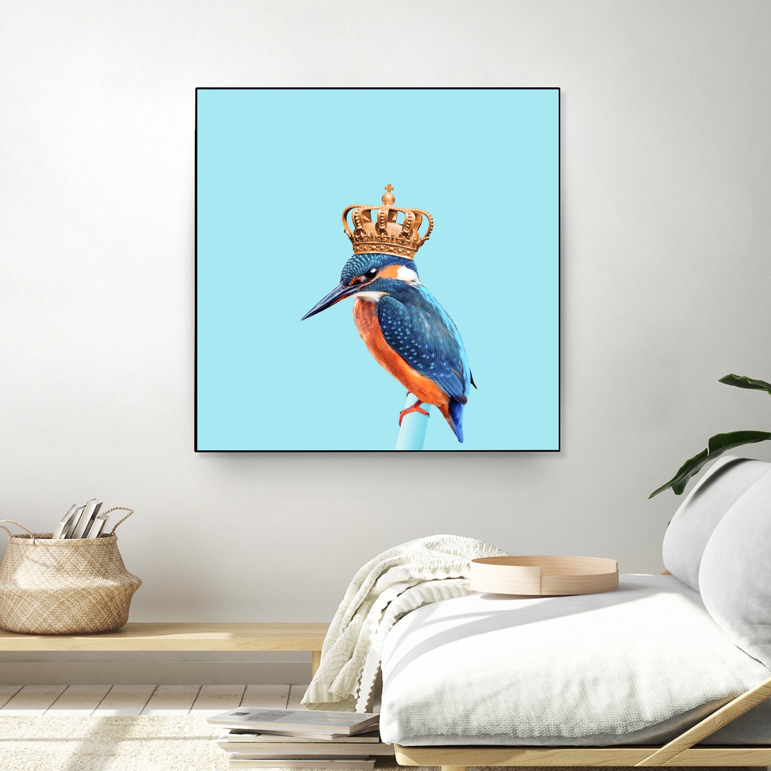 KINGFISHER by Jonas Loose on GIANT ART - blue photo manipulation