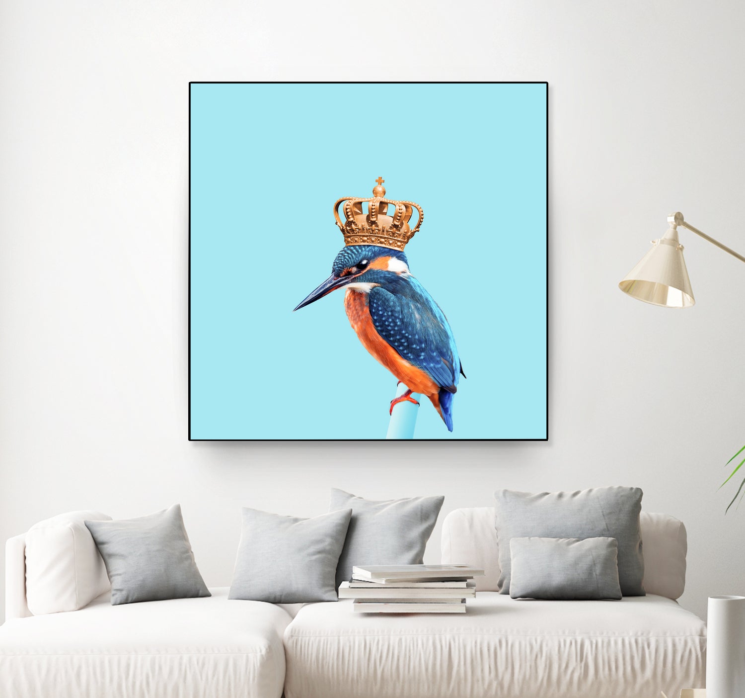 KINGFISHER by Jonas Loose on GIANT ART - blue photo manipulation