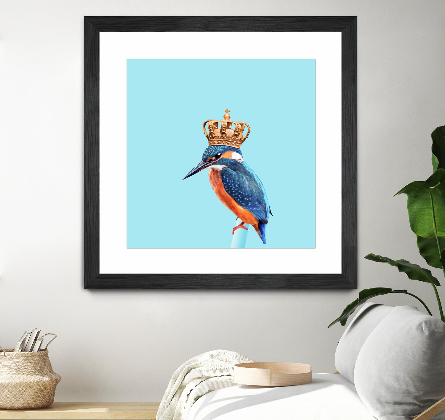 KINGFISHER by Jonas Loose on GIANT ART - blue photo manipulation